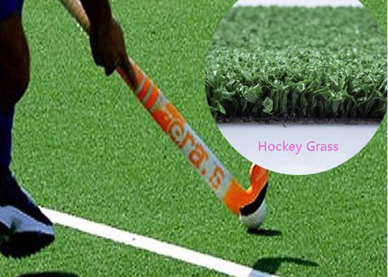 Китай Хоккей Фиельдс реальное выглядя искусственное ПЭ травы Фибриллатед с завитой пряжей поставщик